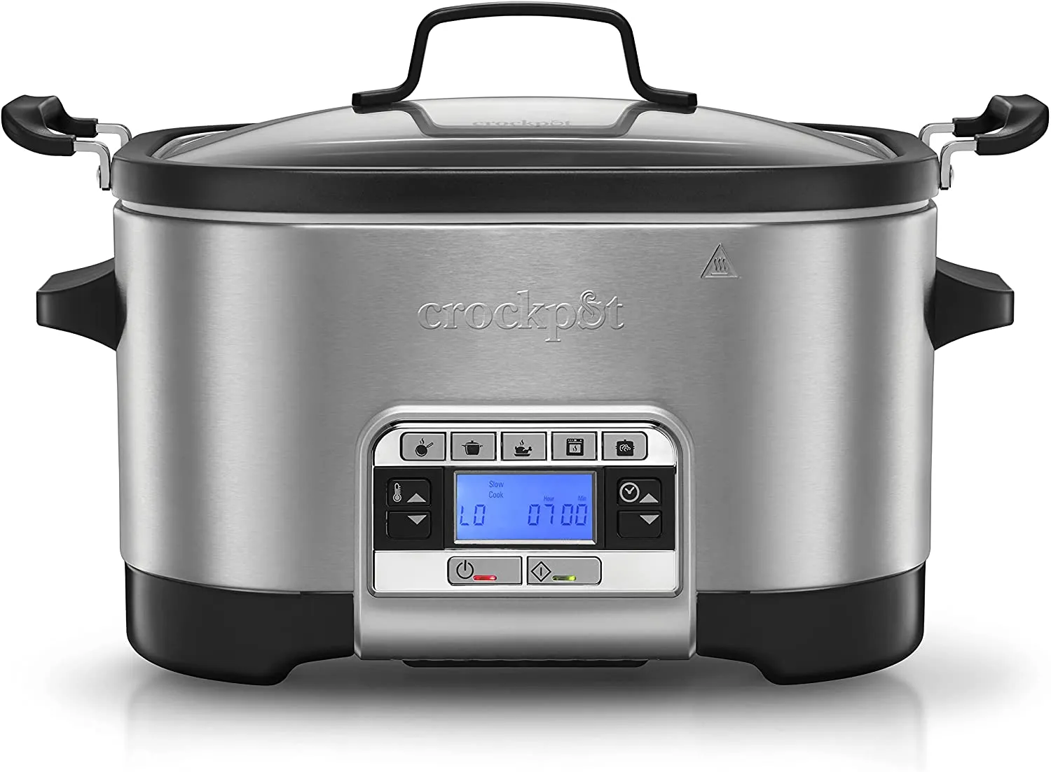 Crockpot Multi-Cooker, Programmable with Slow Cooker, Saute, Roaster & Food Steamer, 5.6L (6-7 People), Removable Bowl [CSC024]