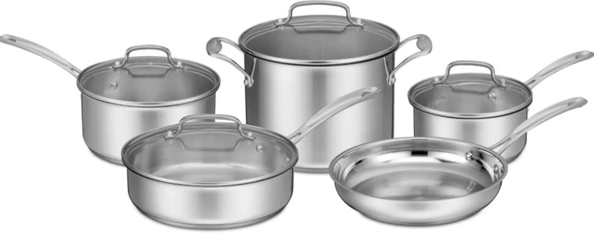 Cuisinart Home Gourmet Stainless Steel 9 Piece Cookware Set