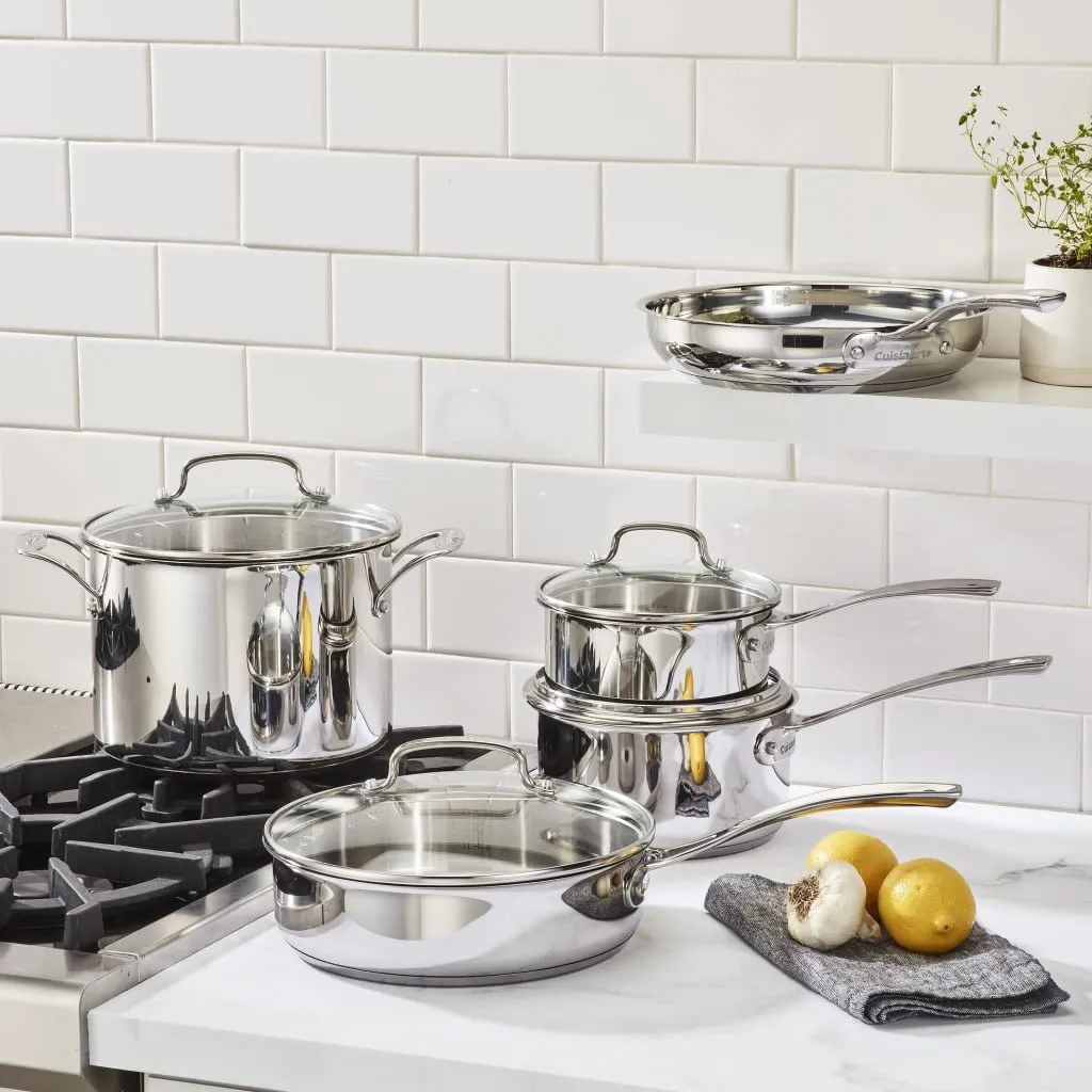 Cuisinart Home Gourmet Stainless Steel 9 Piece Cookware Set