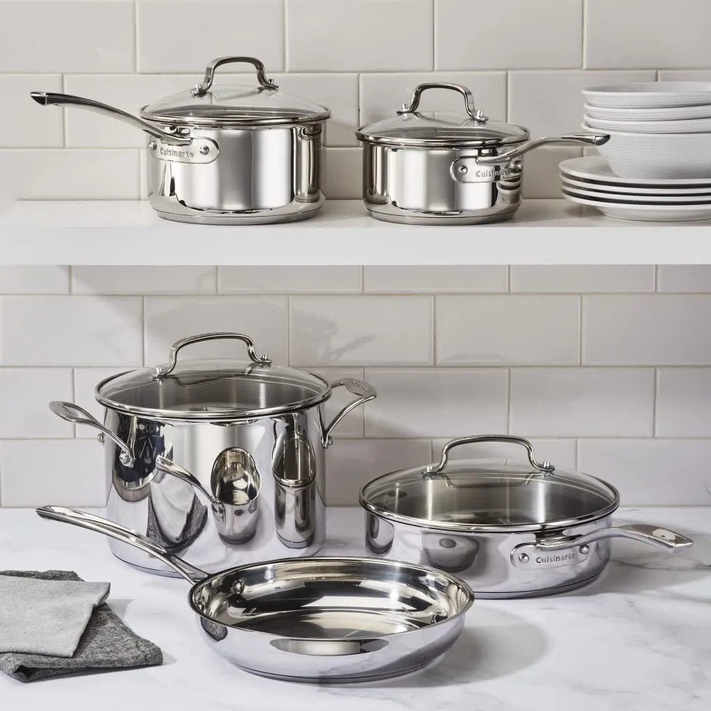 Cuisinart Home Gourmet Stainless Steel 9 Piece Cookware Set