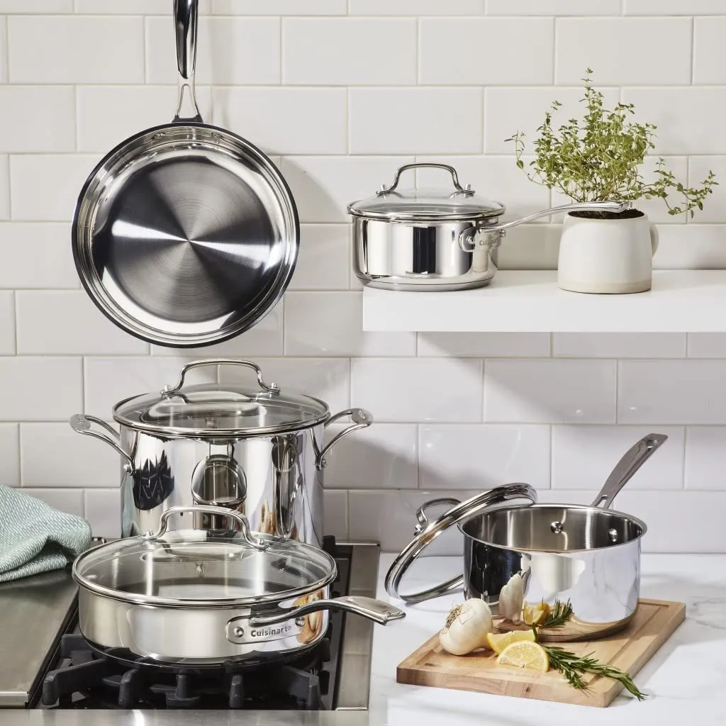 Cuisinart Home Gourmet Stainless Steel 9 Piece Cookware Set