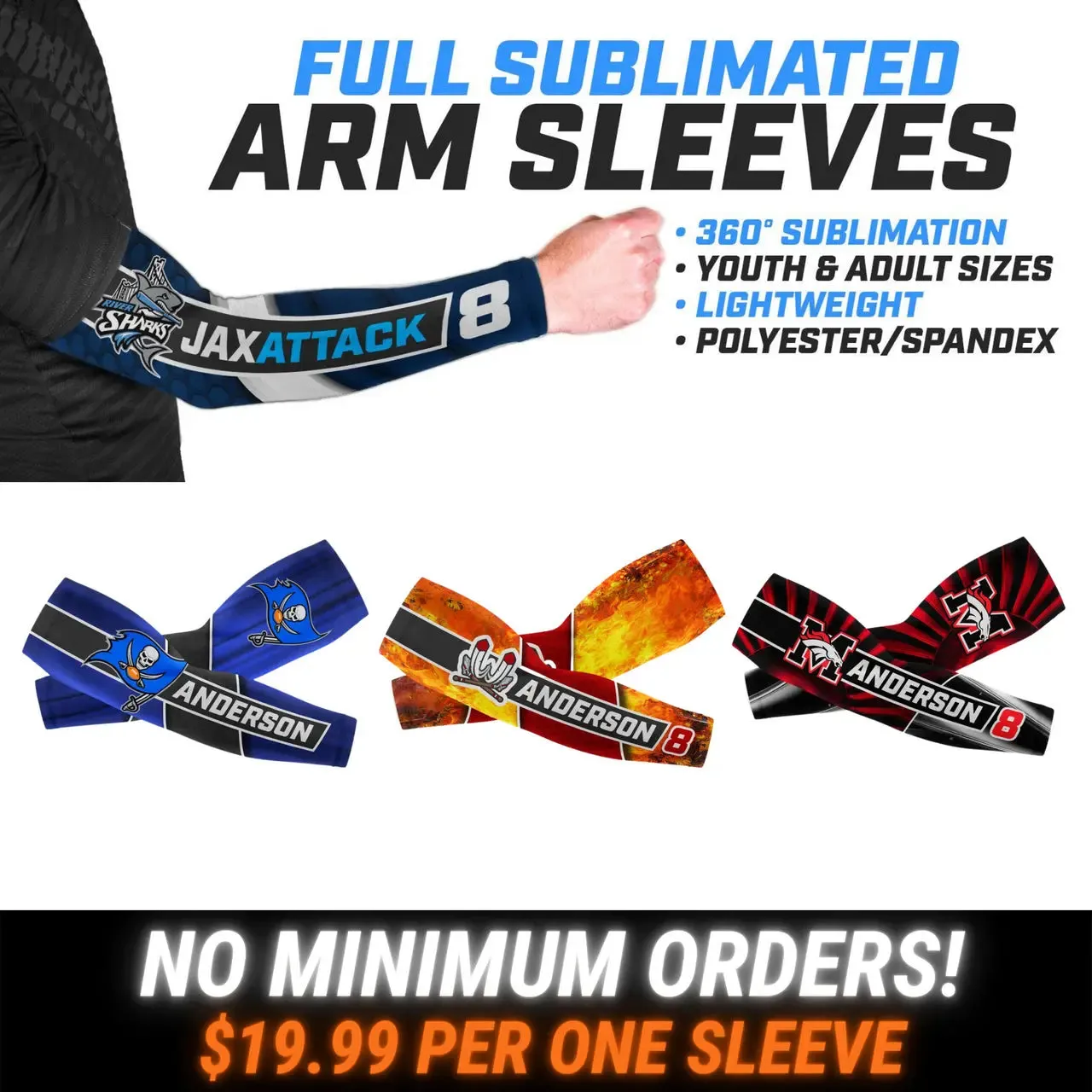 Custom Arm Sleeve | One Sleeve or Pair