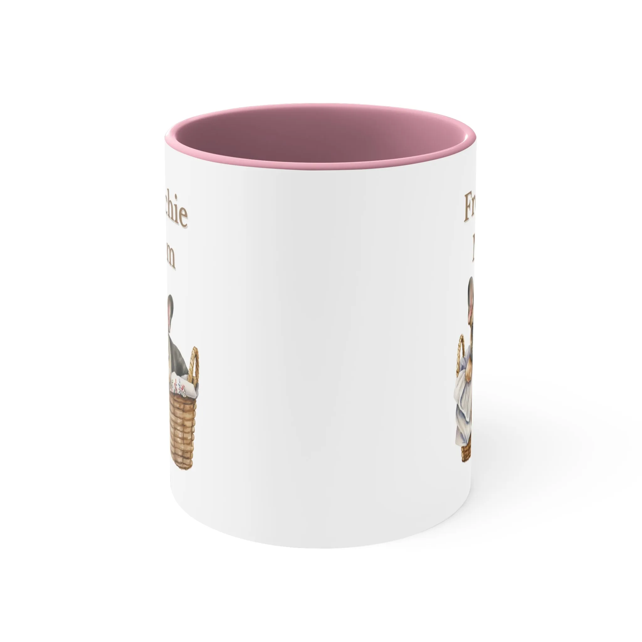 Custom French Bulldog Mom Mug  in Basket choose from Multi-Colors