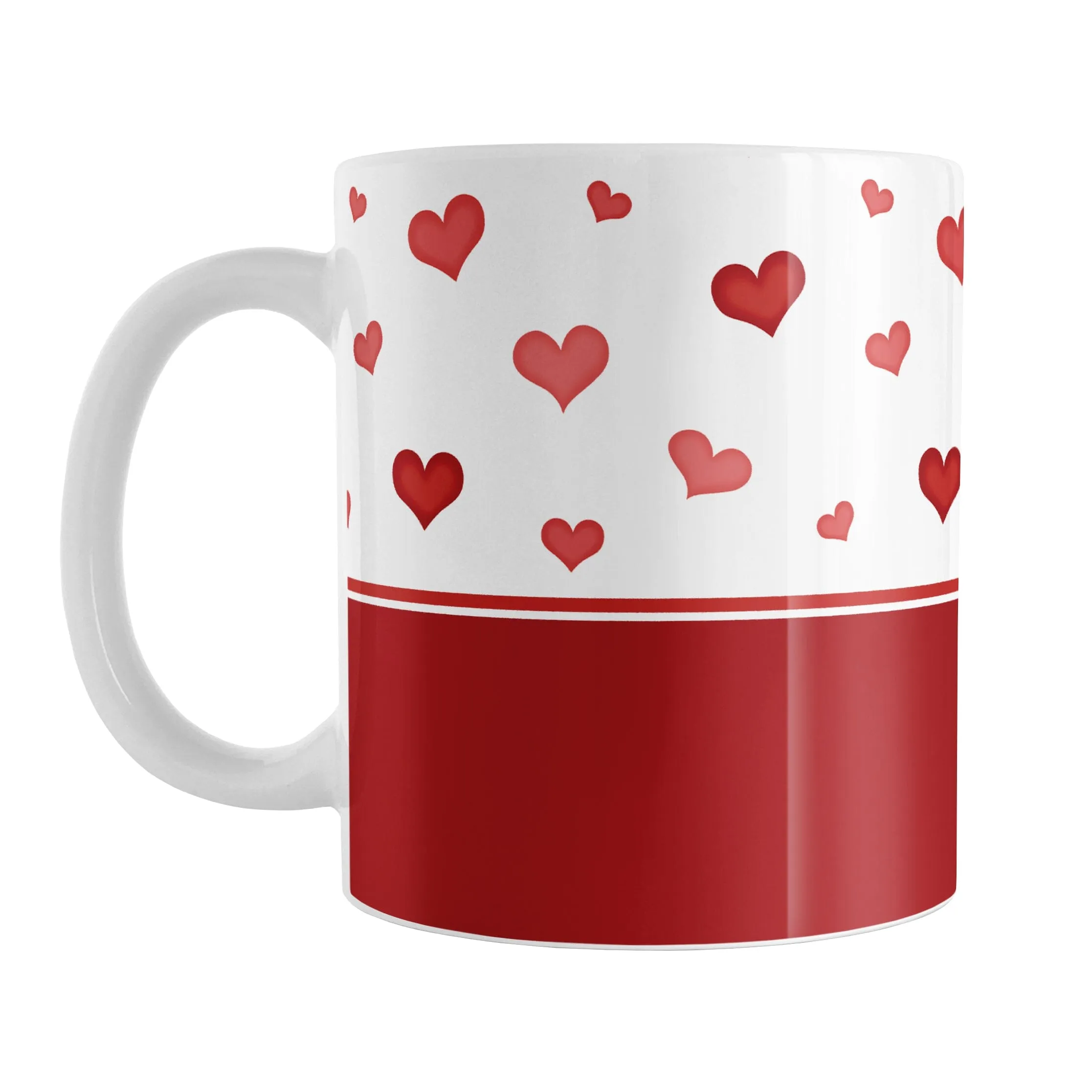 Cute Hearts and Red Mug