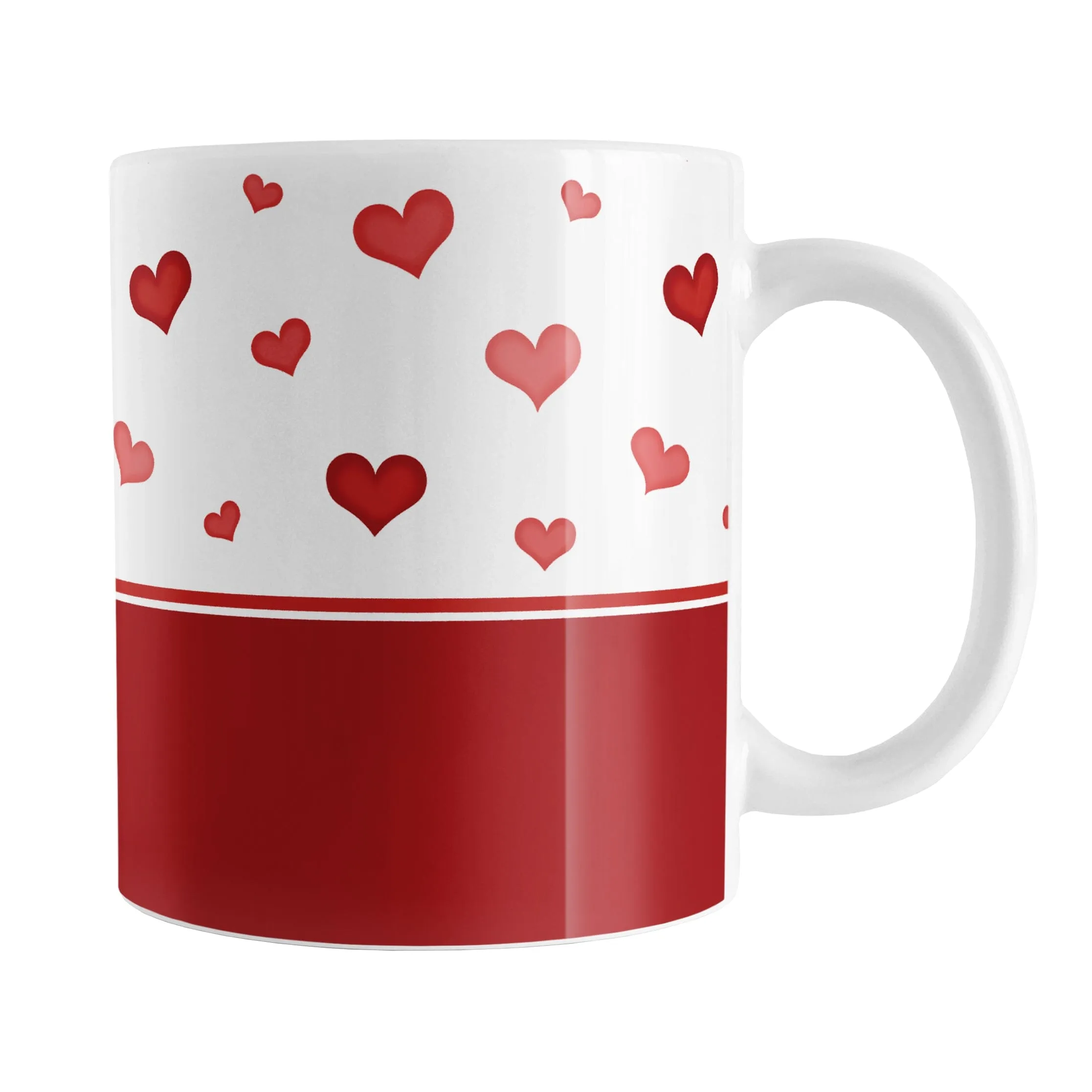 Cute Hearts and Red Mug