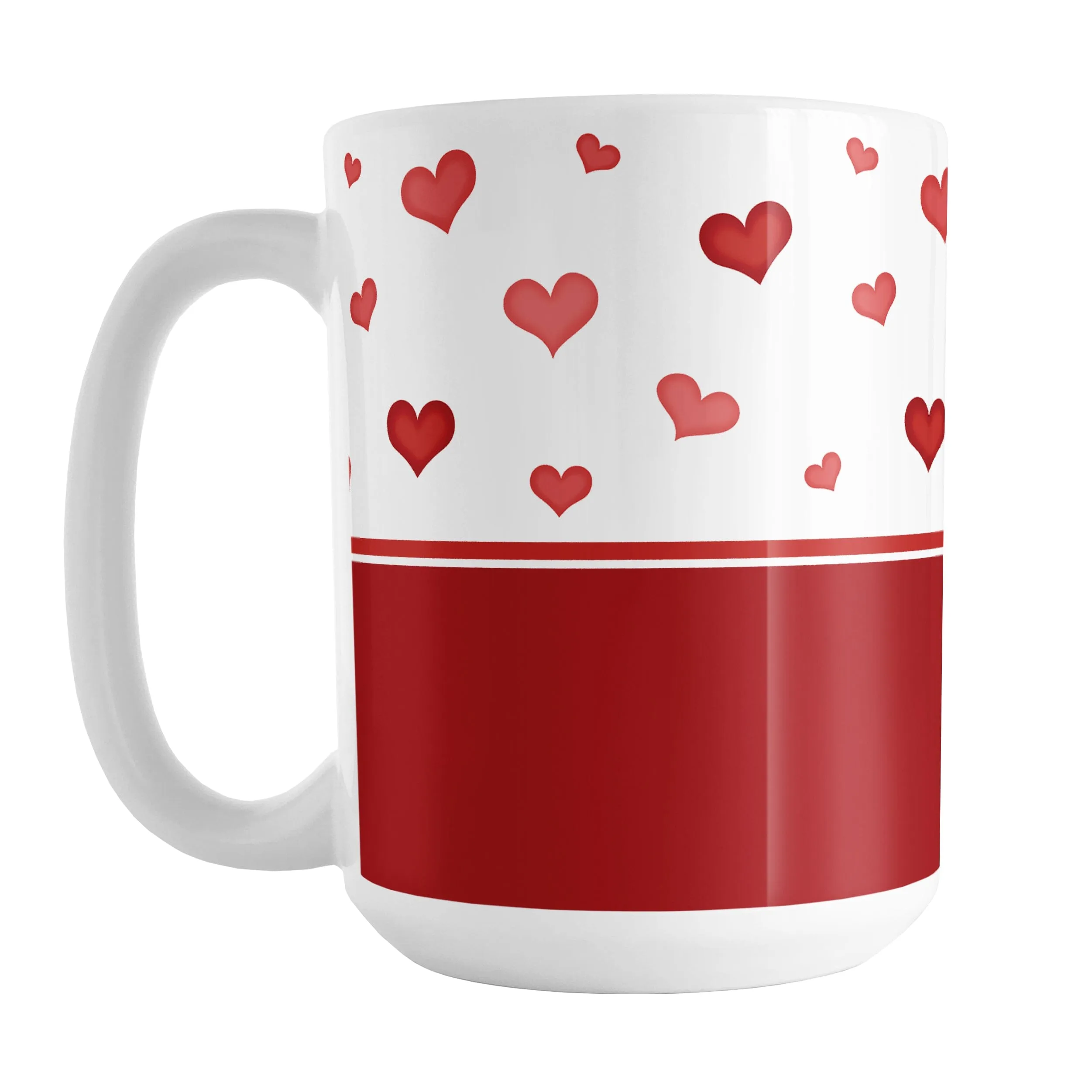 Cute Hearts and Red Mug