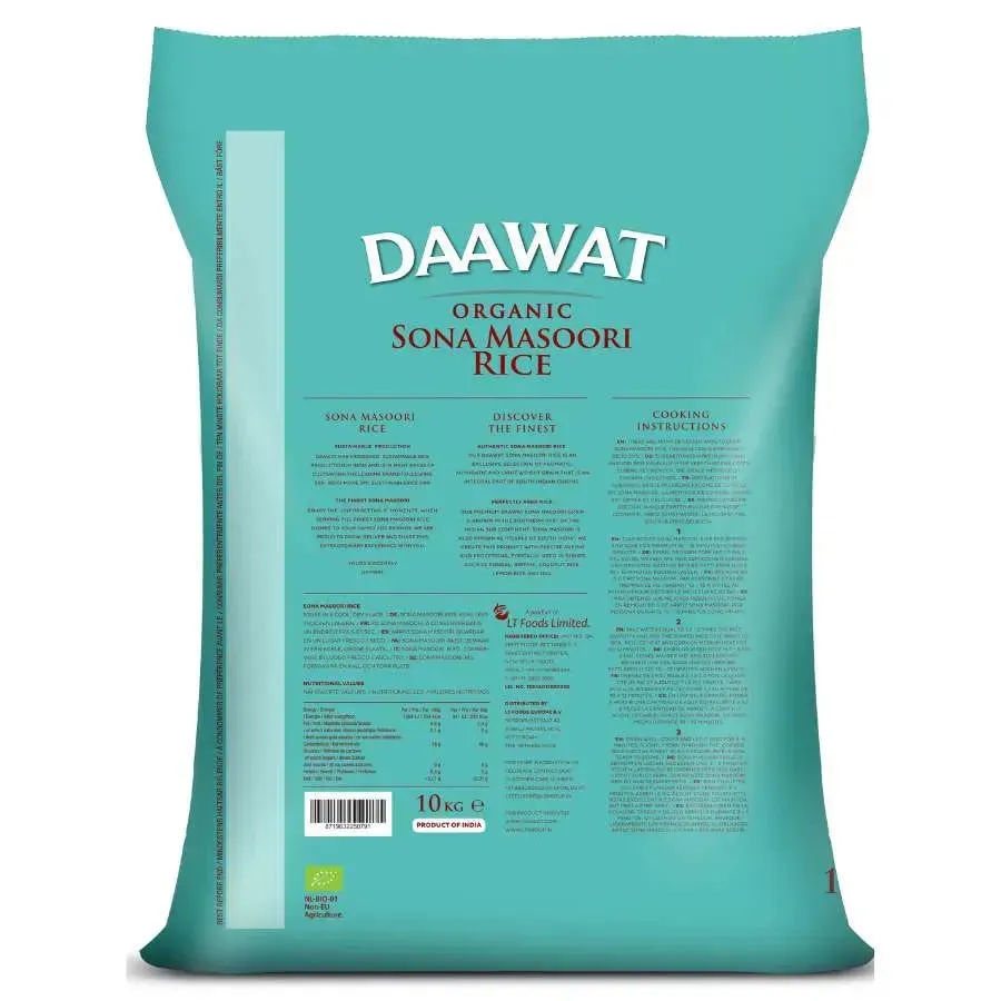 Daawat - 10kg Organic Sona Masoori Rice