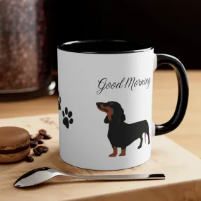 Dachshund Custom Coffee Mug 11oz Multi Colors, Dog Lover Mug, Pet Owner, Gift for Her,