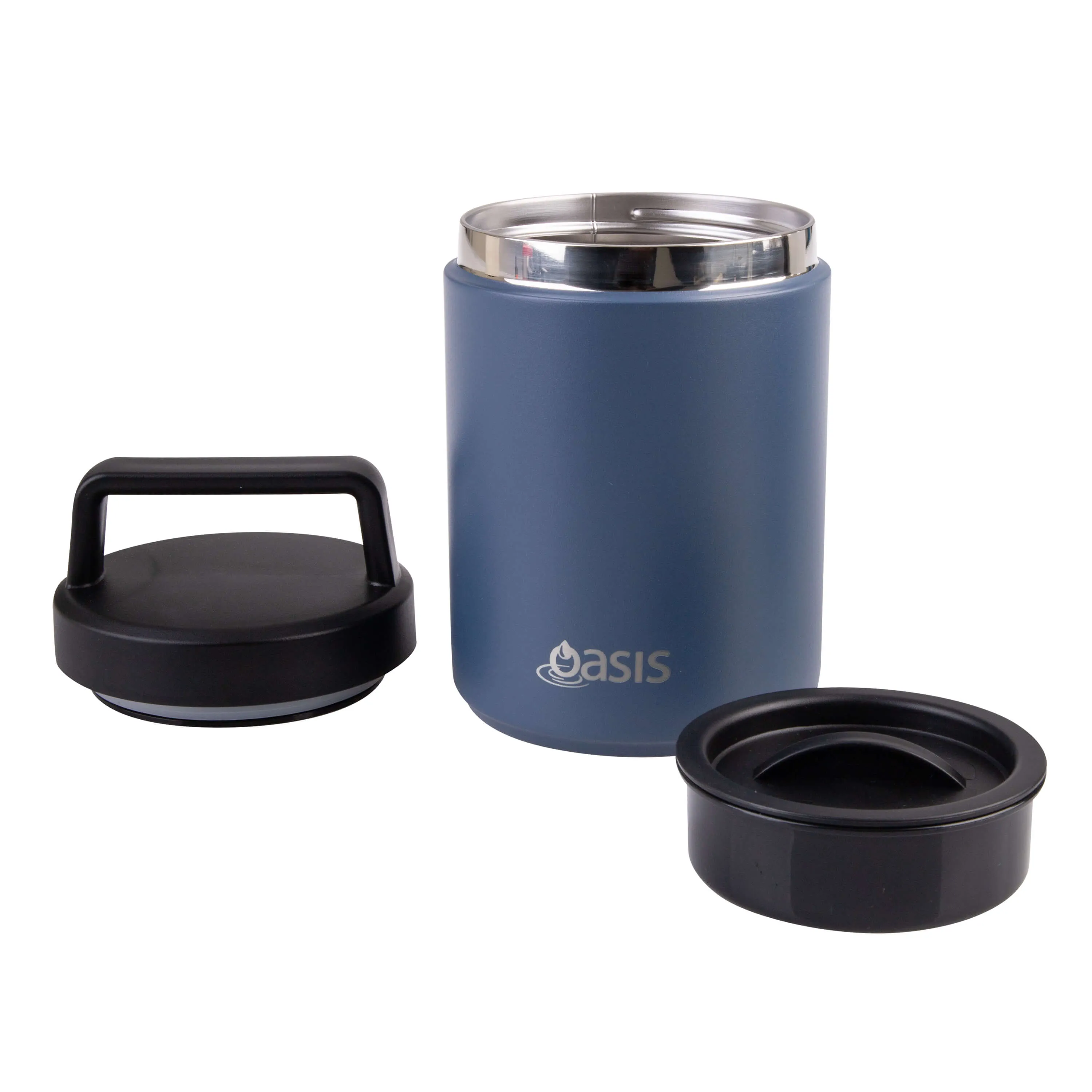 Double Wall Insulated Food Flask 700mL Indigo