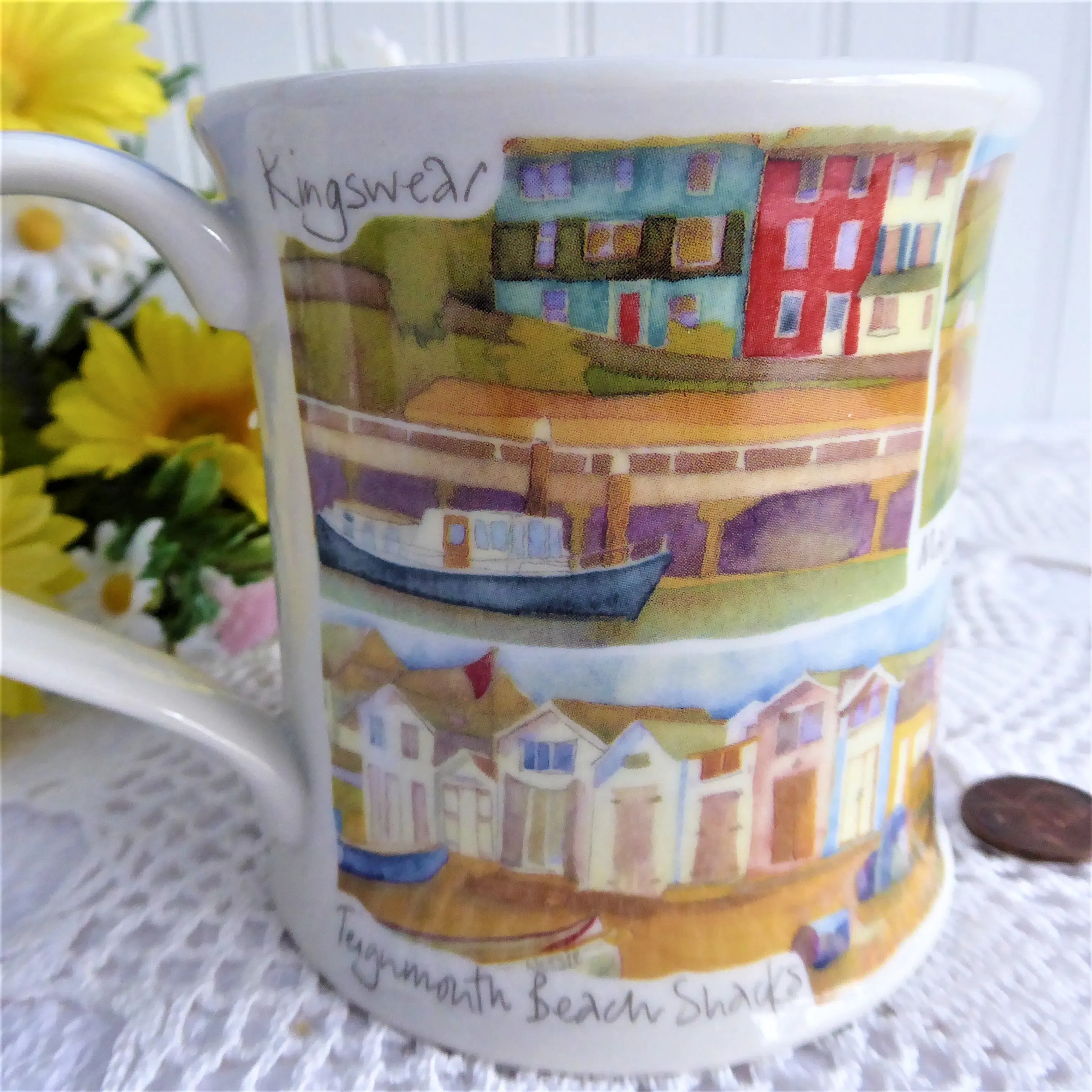 Dunoon Devon Emma Ball Mug English Coastal Villages Devon England