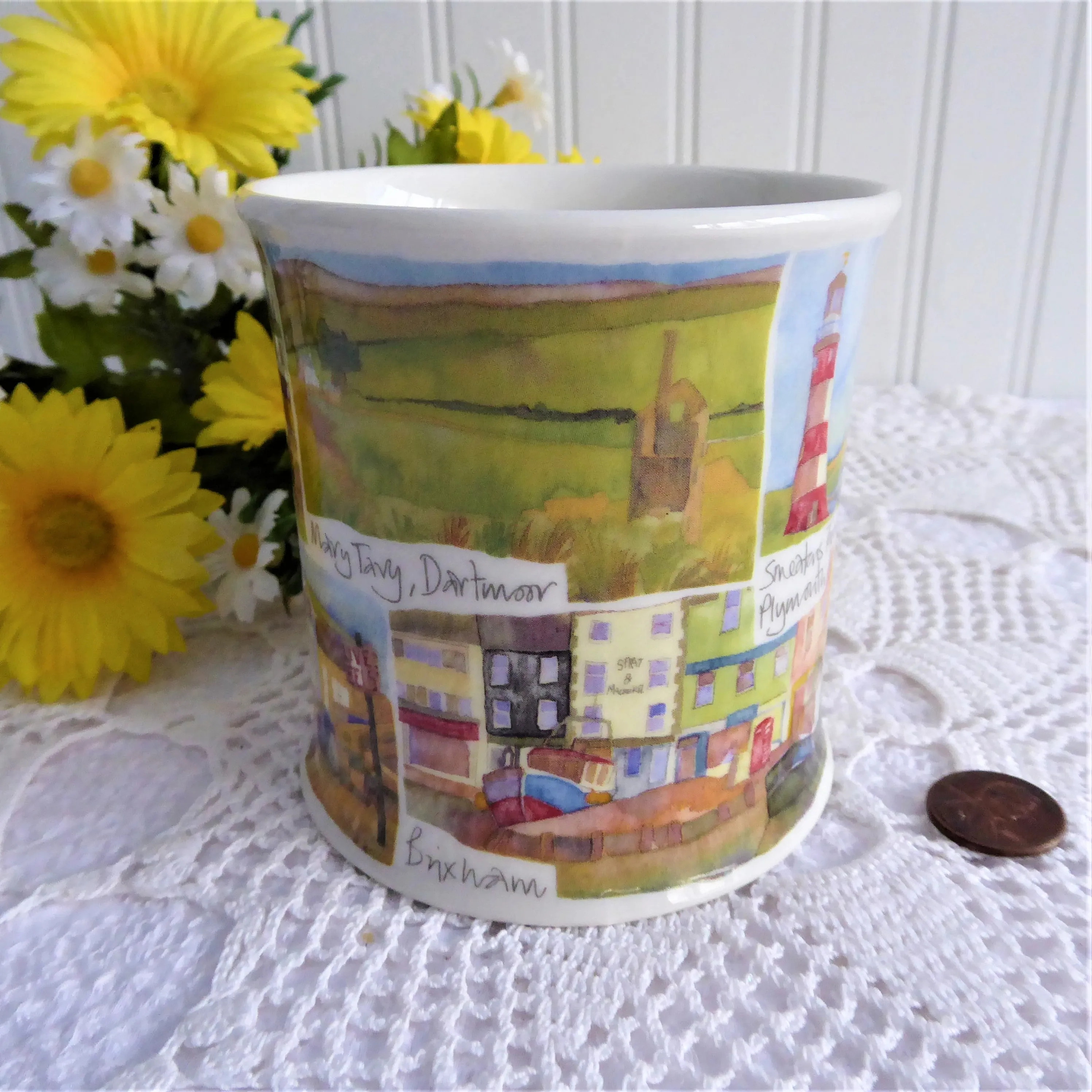 Dunoon Devon Emma Ball Mug English Coastal Villages Devon England