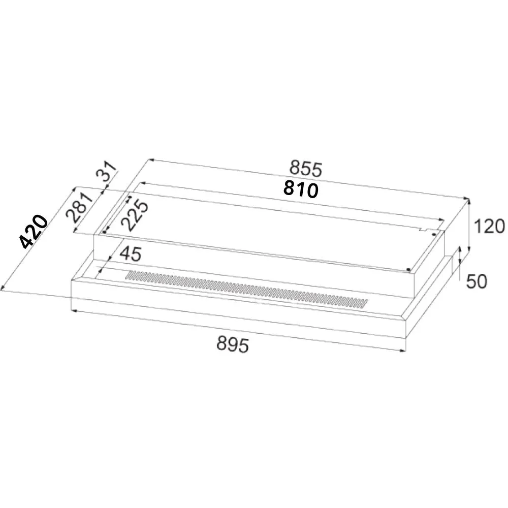 EF EFCH9204T 90cm Cooker Hoods EFCH 9204T BK