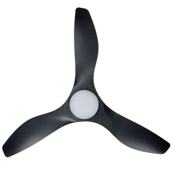 Eglo Surf 48in 122cm Ceiling Fan with 20W LED CCT Light - Black