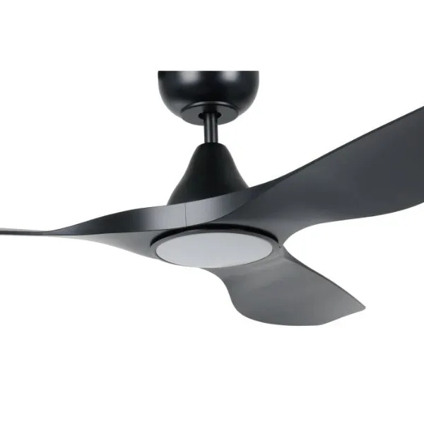 Eglo Surf 48in 122cm Ceiling Fan with 20W LED CCT Light - Black