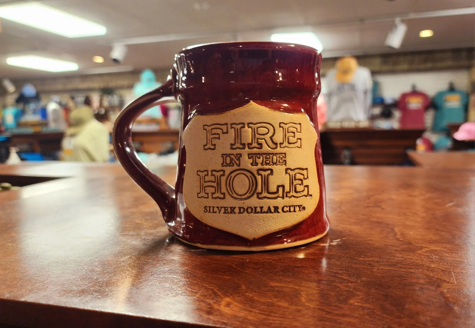 Fire in the Hole Pottery Mug