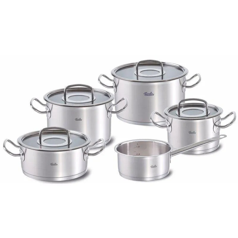 FISSLER ORIGINAL PRO 9PC COOKWARE SET W/ STEEL LID - 084-123-25-000/0