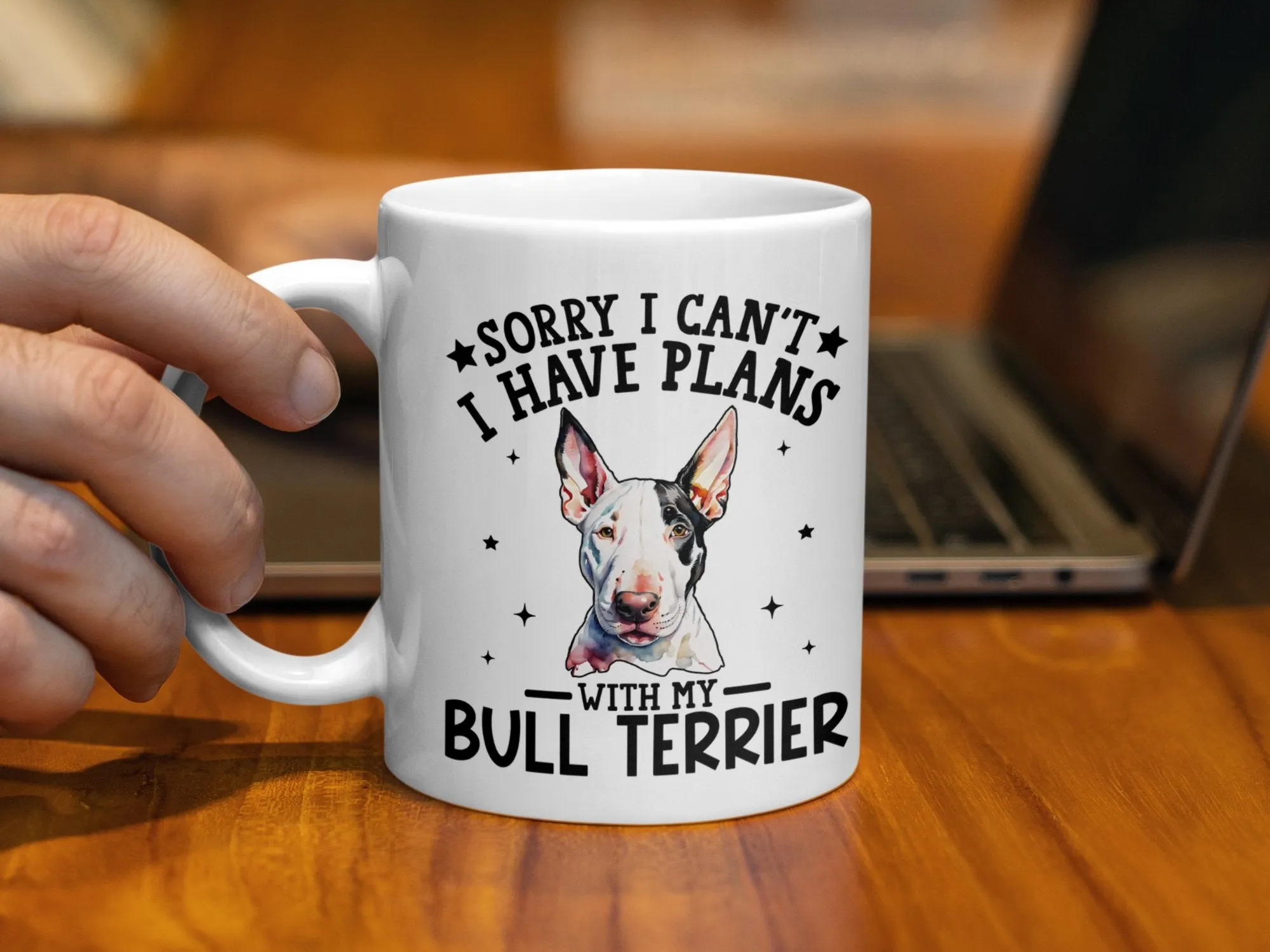 Funny Dog Themed Bull Terrier Coffee Mug