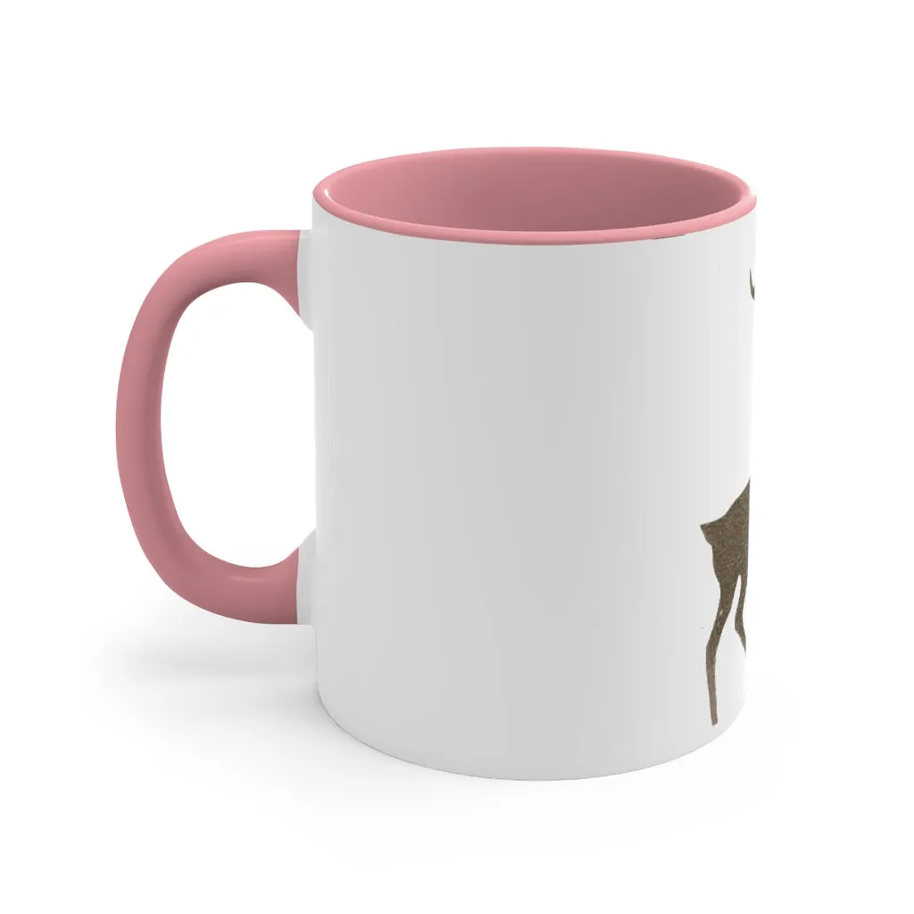 Golden Deer Accent Coffee Mug, 11oz