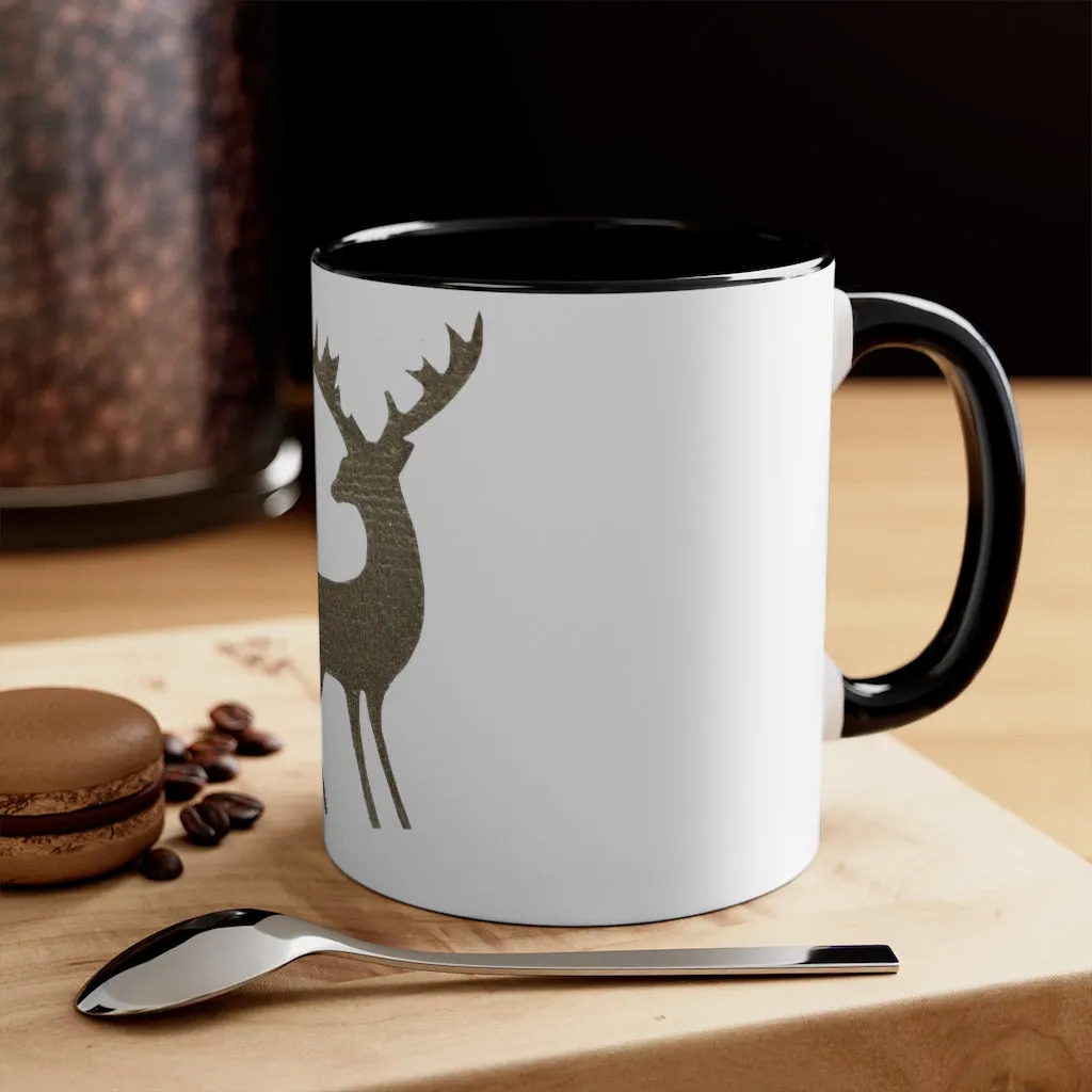 Golden Deer Accent Coffee Mug, 11oz