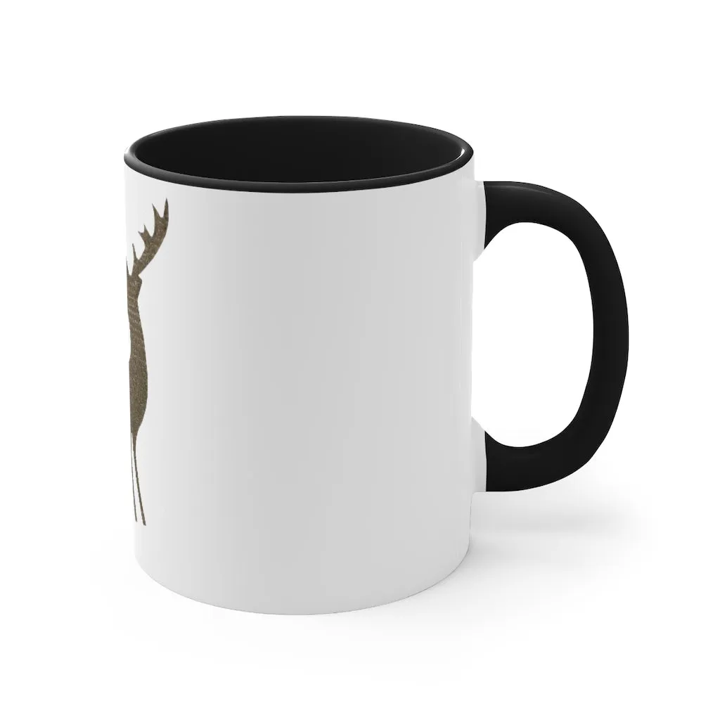 Golden Deer Accent Coffee Mug, 11oz