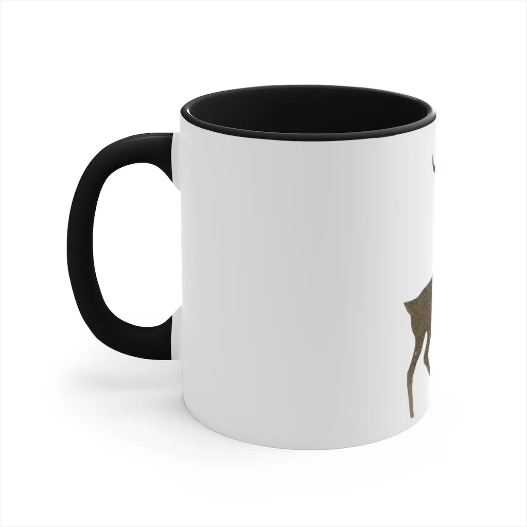 Golden Deer Accent Coffee Mug, 11oz