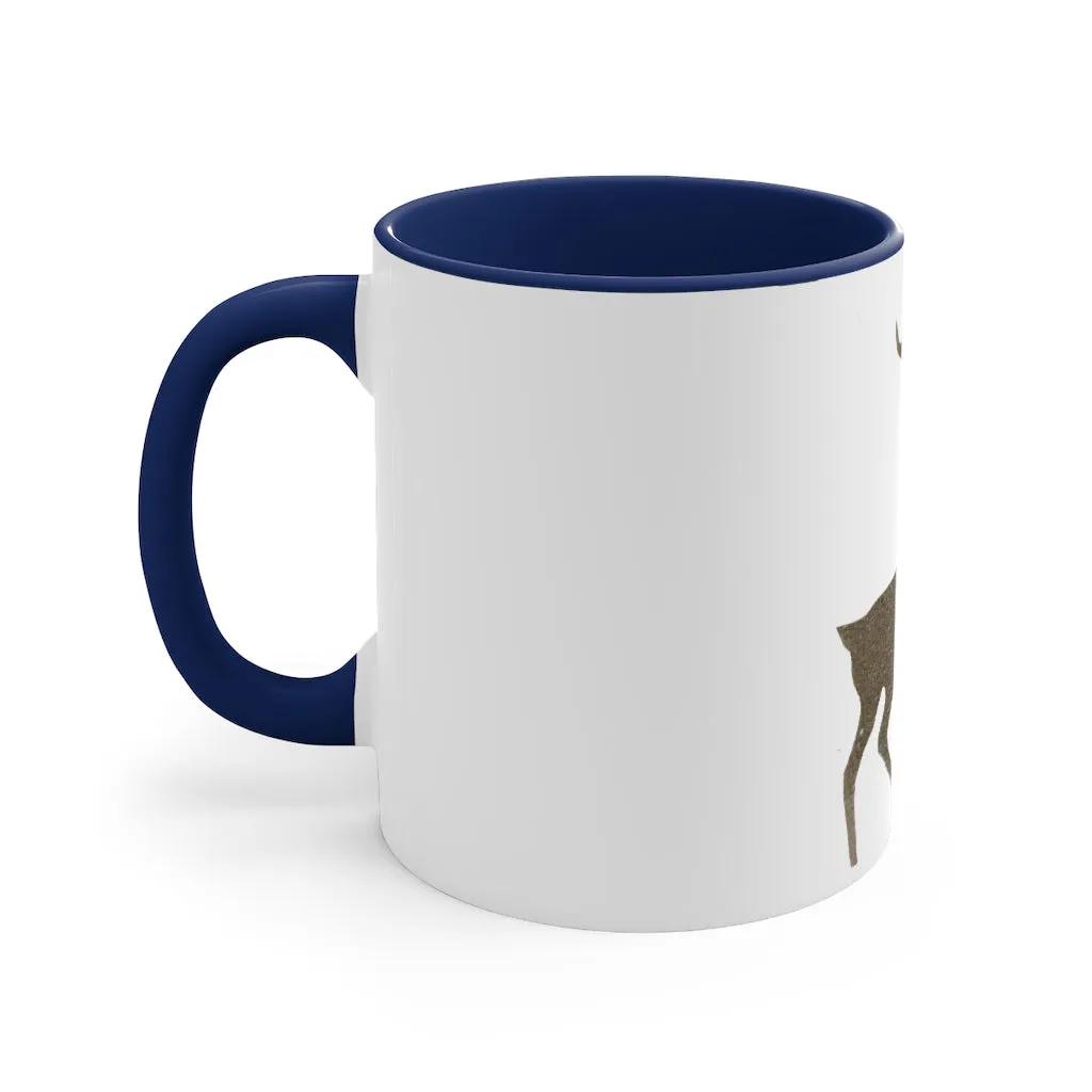 Golden Deer Accent Coffee Mug, 11oz