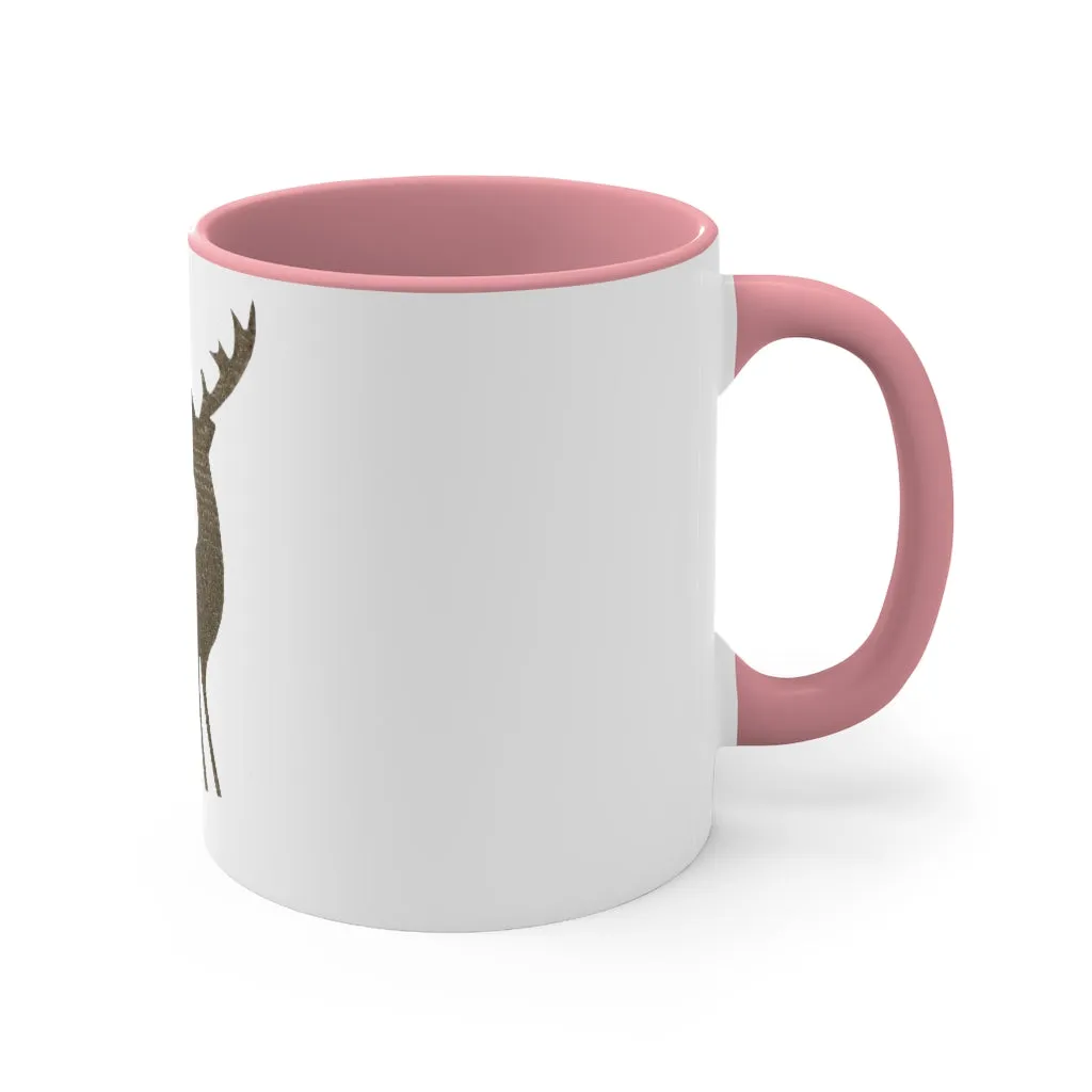 Golden Deer Accent Coffee Mug, 11oz