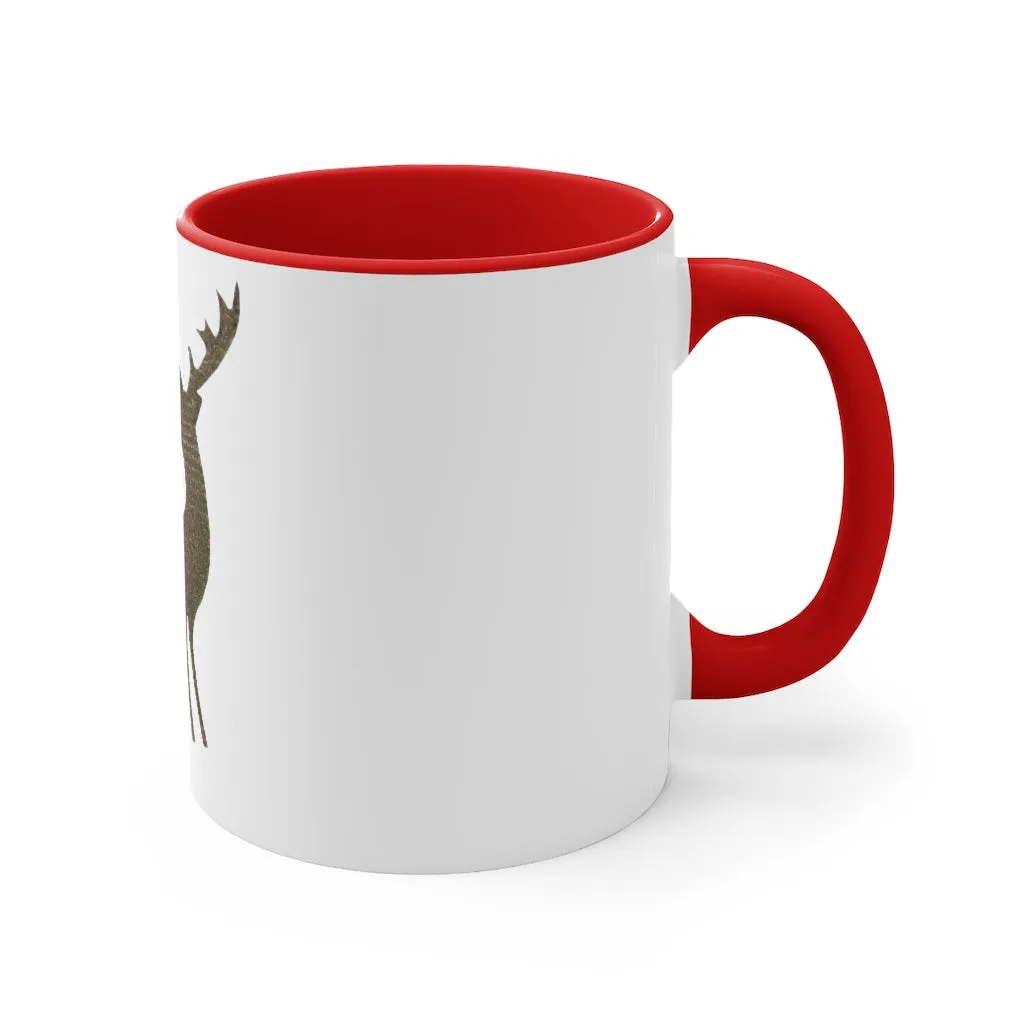 Golden Deer Accent Coffee Mug, 11oz