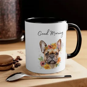 Good Morning  Cute Doggy  Mug, 11oz Multi Colors Classic Style