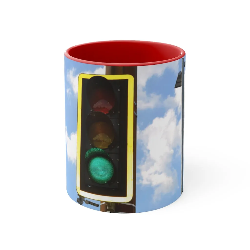 Green Light Accent Coffee Mug, 11oz