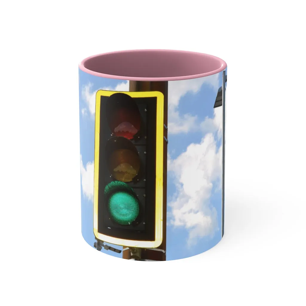 Green Light Accent Coffee Mug, 11oz