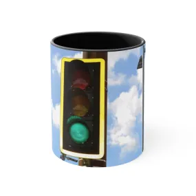 Green Light Accent Coffee Mug, 11oz