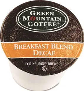 Green Mountain Coffee Breakfast Blend Decaf Coffee K-Cups 24 Per Box