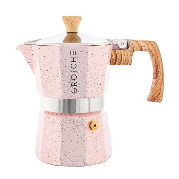 GROSCHE Milano Stovetop Espresso Maker - Stone