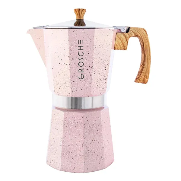 GROSCHE Milano Stovetop Espresso Maker - Stone