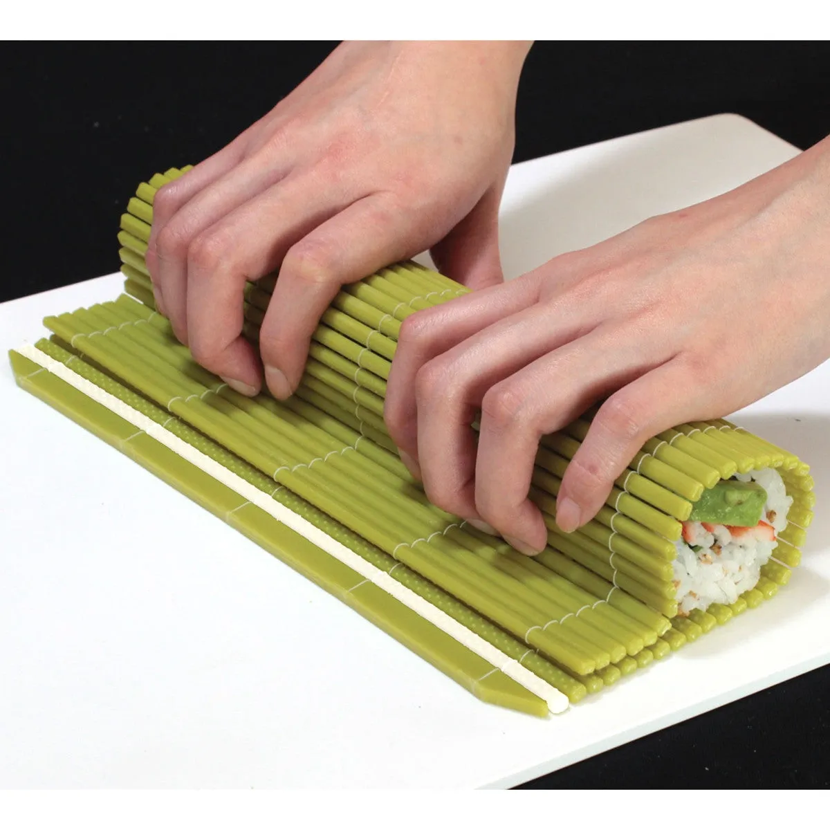 Hasegawa Antibacterial Plastic Non-Stick Sushi Rolling Mat Makisu 10" x 9.5" (M Size)