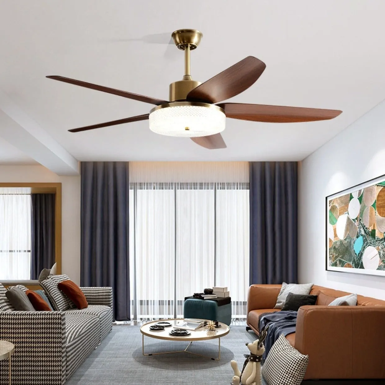 Hassani | Lighted Ceiling Fan