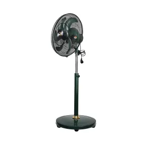 Havai BLDC 18" Pedestal Fan, Soundless, 50% Savings On Electricity, High Velocity,For Commercial And Residential Use, Assembly Included , Green - Without Remote