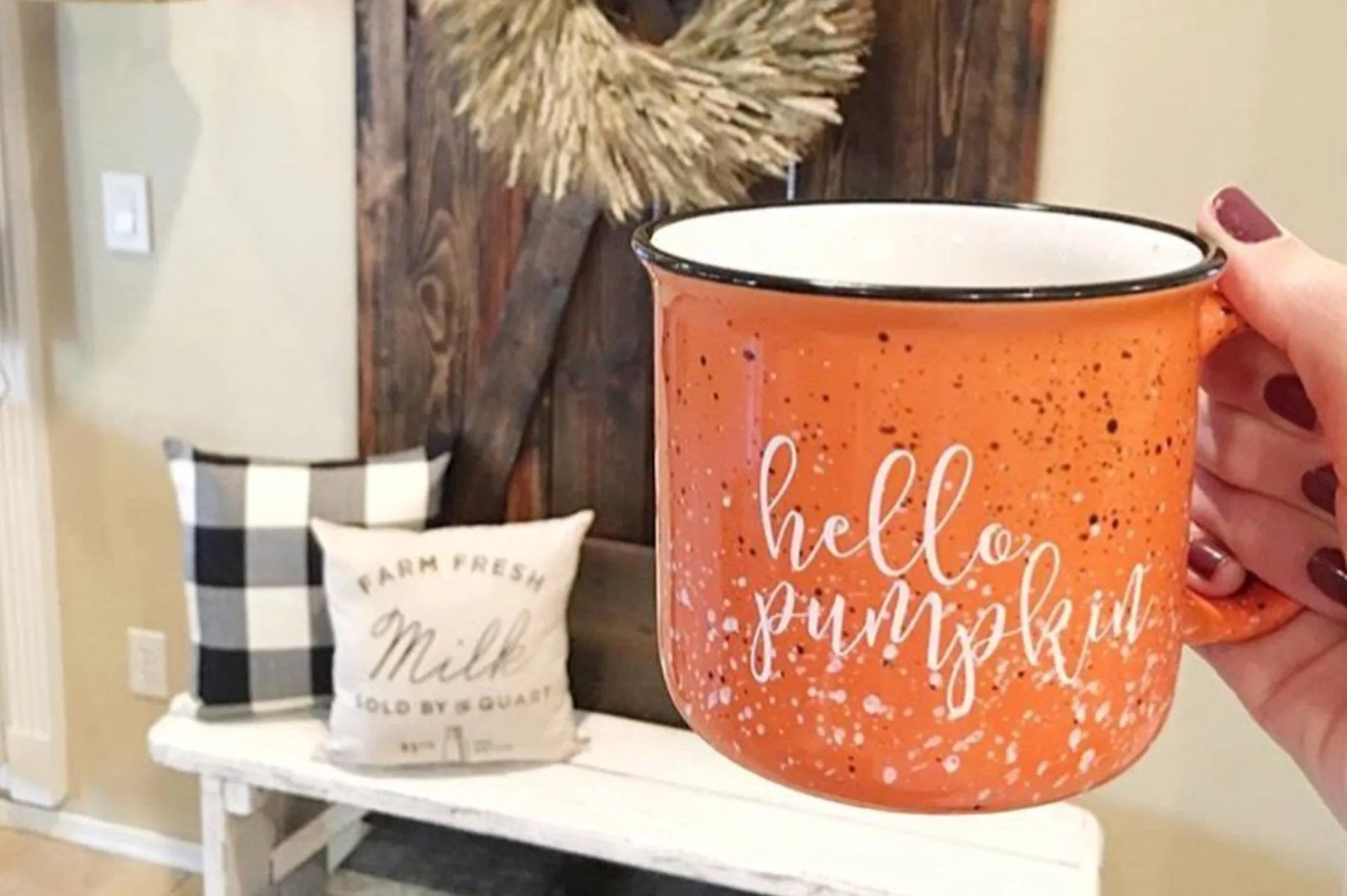 Hello Pumpkin Campfire Coffee Mug