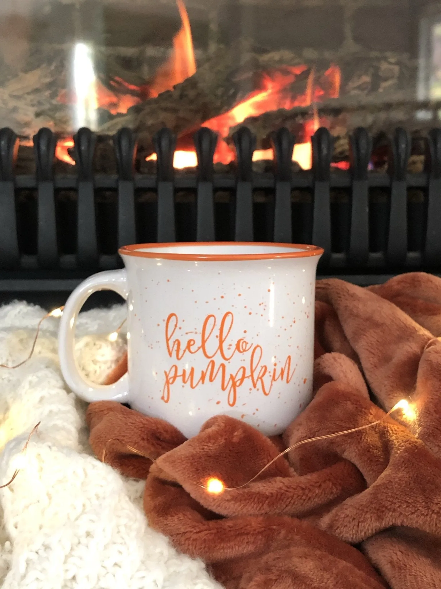 Hello Pumpkin Campfire Coffee Mug