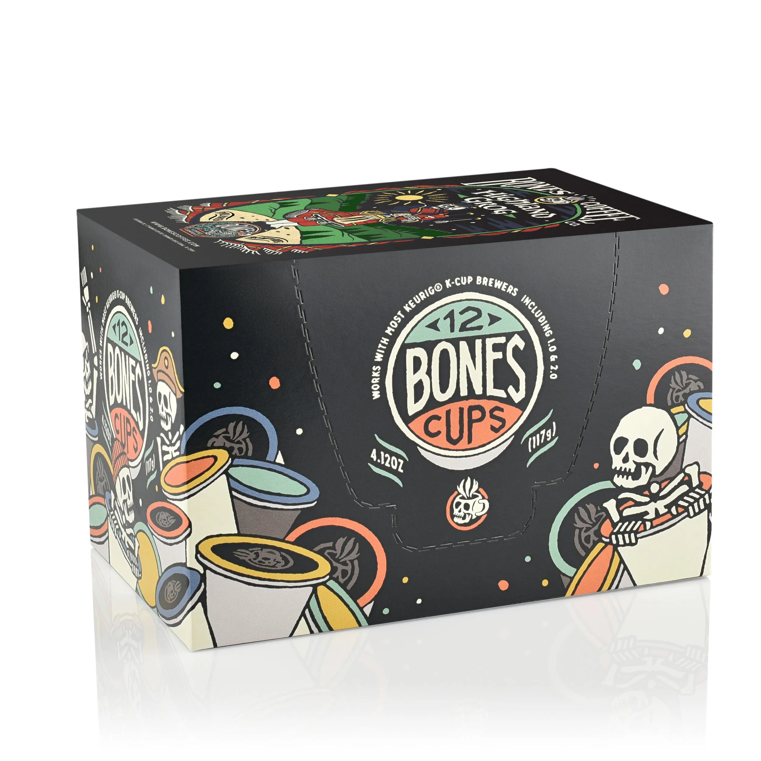 Highland Grog Bones Cups - 12 Count