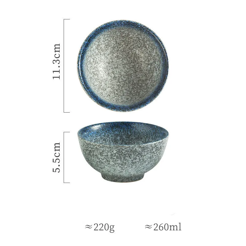 Household Simple Ceramic Tableware Soup Bowl