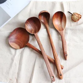 Household Teak Cooking Spoon And Spatula