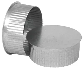 Imperial GV0734 Round End Cap, 5 in Connection, Galvanized :EA: QUANTITY: 1