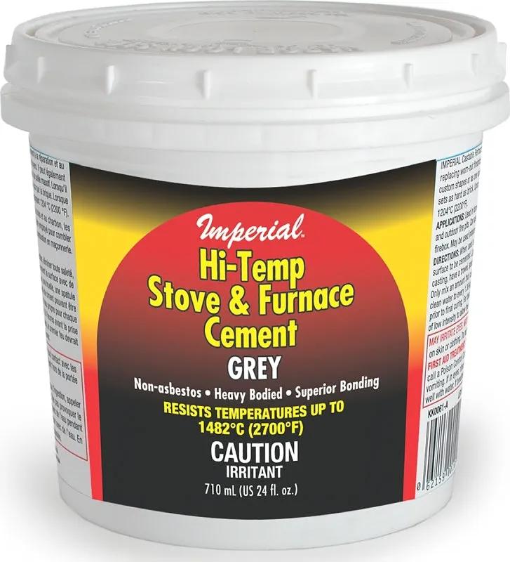 Imperial KK0069-A Stove and Furnace Cement, 24 oz Tub :EA: QUANTITY: 1