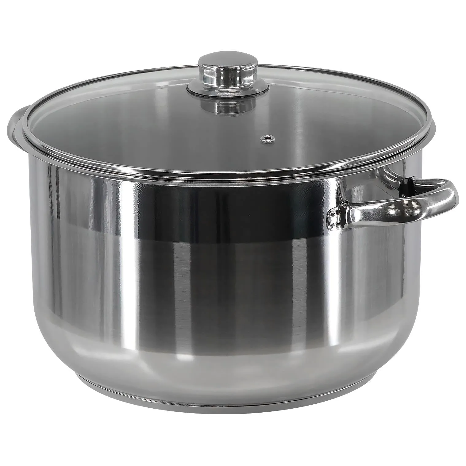 Induction Stockpot With Glass Lid - 11 ltr