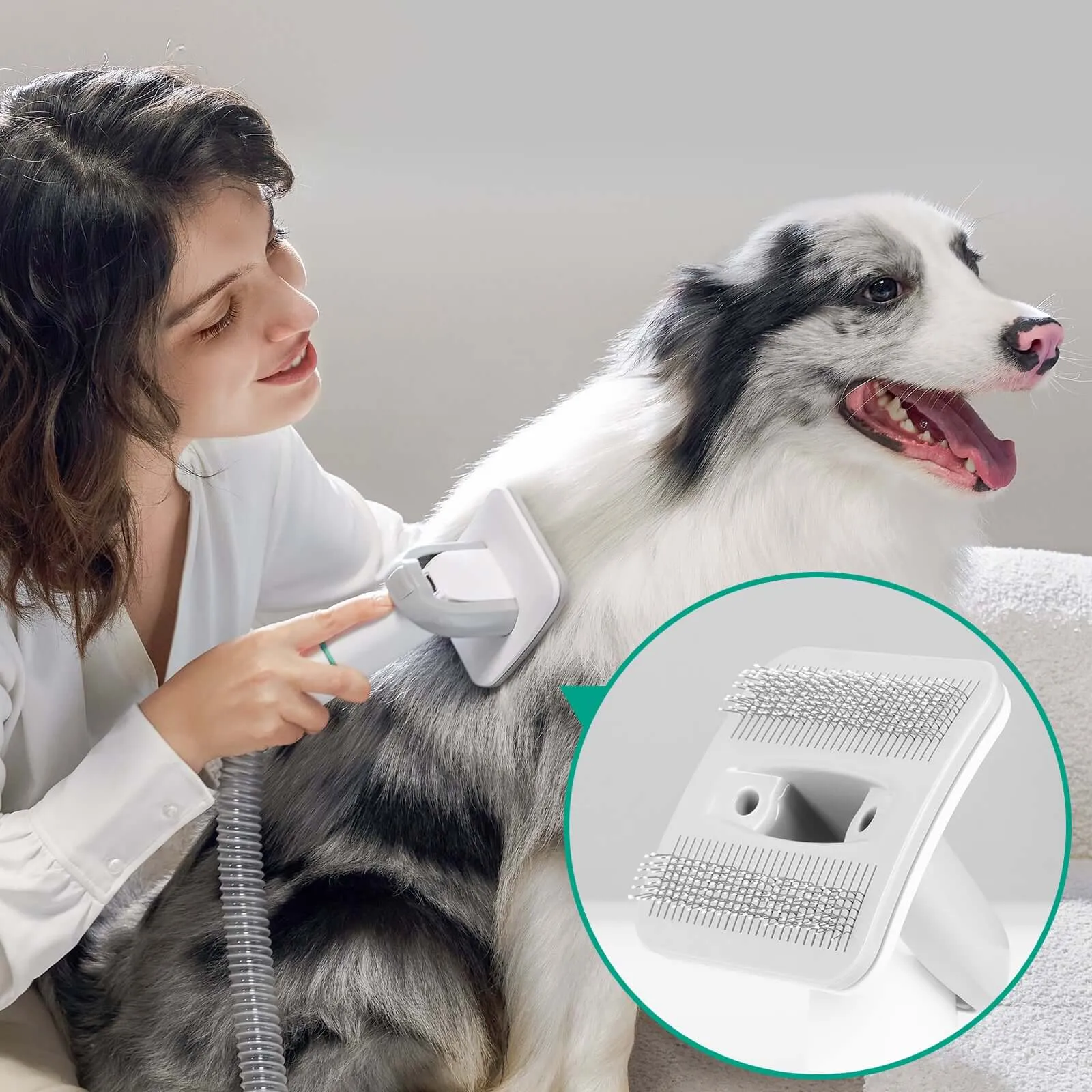 INSE P20 Pro Dog Grooming Kit Pet Hair Clipper Vacuum for Dog Cat