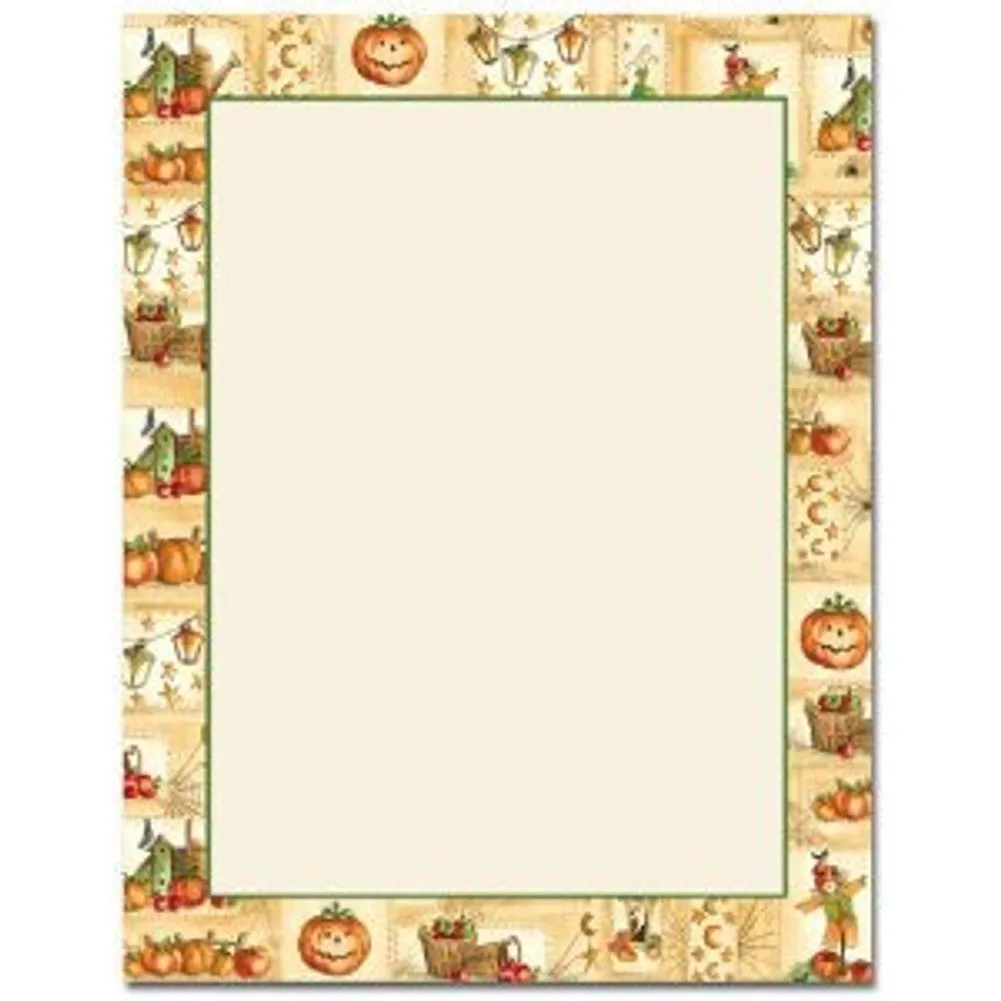 Jacks and Lanterns Letterhead Sheets