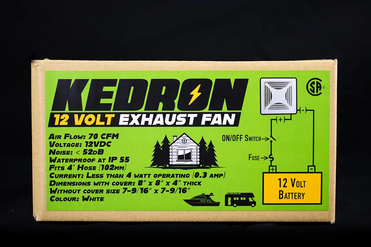 Kedron 12v DC Exhaust Fan *NEW*