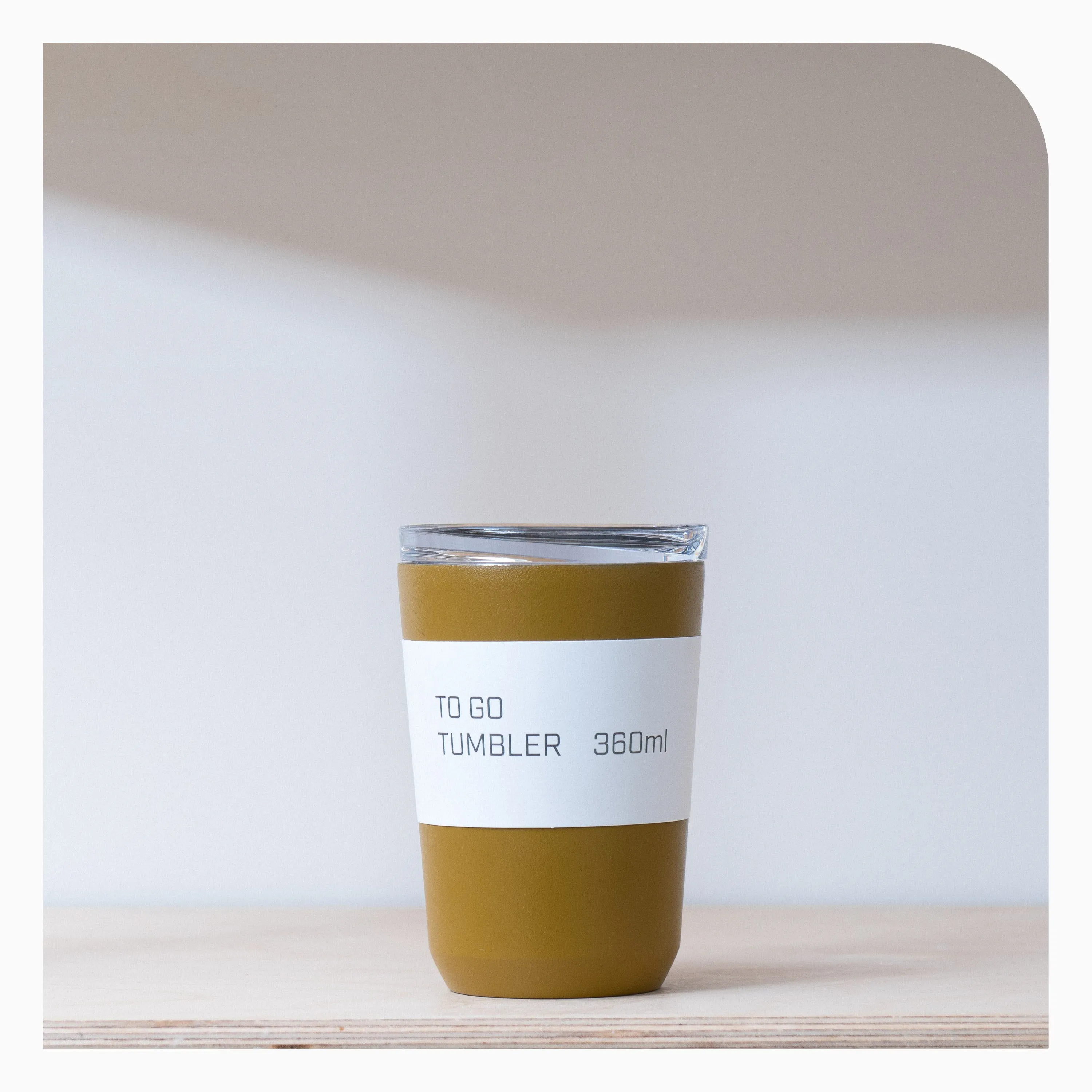 Kinto Re-usable Takeaway Cup - 360ml Mustard